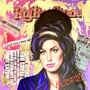 Amy Winehouse Mixed media original painting