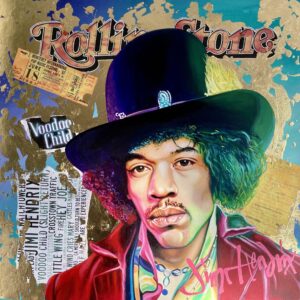 Jimi Hendrix Mixed media original painting